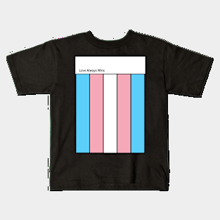 TRANSGENDER love always wins Kids T-Shirt